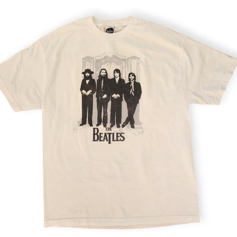 2008 Apple Corp Beatles Hey Jude Graphic Iconic Vintage Retro White T-shirt XL